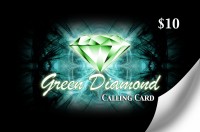 Green Diamond Calling Card $10 - International Calling Cards