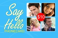 Say Hello phone card $10 - International Calling Cards