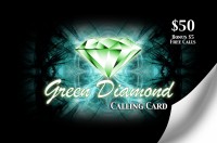Green Diamond Calling Card $50 - International Calling Cards