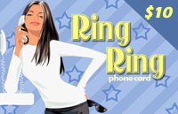 RingRing Calling Card $10 - International Calling Cards