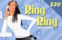 RingRing Calling Card $20 - International Calling Cards