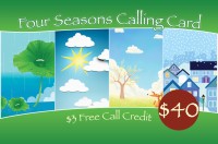 Four Seasons Phone Card $40 - International Calling Cards