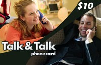 Talk Talk Phone Card $10 - International Calling Cards