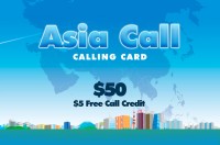 Asia Call Phone Card $50 - International Calling Cards