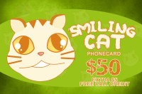 Smiling Cat Phone Card $50 - International Calling Cards