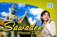 Sawadee Phone Card $5 - International Calling Cards