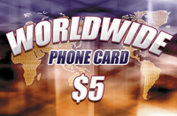 Worldwide Phone Card $5 - International Calling Cards