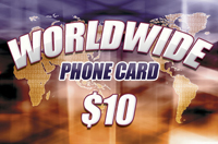 Worldwide Phone Card $10 - International Calling Cards