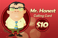 Mr Honest calling card $10 - International Calling Cards