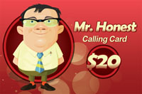 Mr Honest calling card $20 - International Calling Cards