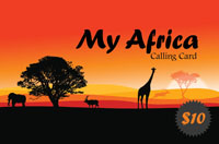 My Africa $10 - International Calling Cards