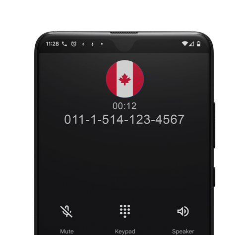 how to call a mobile number in canada